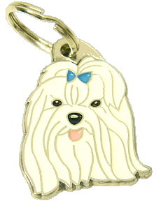 MALTESE BLU - Medagliette per cani, medagliette per cani incise, medaglietta, incese medagliette per cani online, personalizzate medagliette, medaglietta, portachiavi